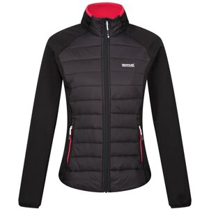 Regatta Womens Clumber V Hybrid Jacket 10 Black/Pink Poti