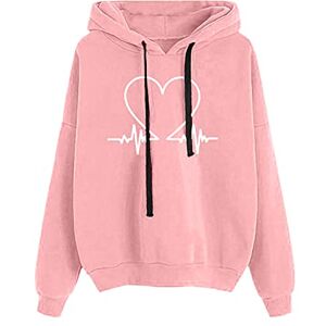 Women Cat Ear Hoodie Long Sleeve Splice Cartoon Cute Kawaii Clothes Teens Girls Anime Cosplay Sweatshirts Fashion Basics Clothes Sweater Comfortable Lightweight Japanese Hoodie Pullover (G1-Pink, M)