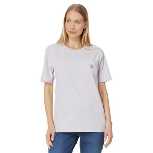 Carhartt Women T-Shirt Loose Fit Heavyweight Short-Sleeve Pocket, Color:Lilac Haze, Size:XL