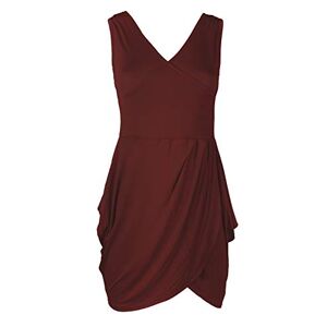 Fashion Star Women's Tunic Casual Dress M/L (UK 12/14) Wine