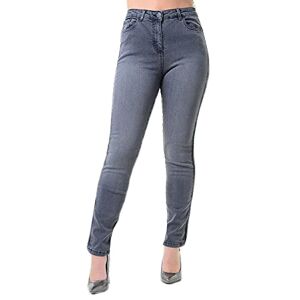 UC Ex High Street Brand Skinny Jeans for Women Ladies Mid Rise Jean Skinny Stretch Pants (Grey, 18)