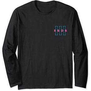 5 Seconds Of Summer Official 5 Seconds of Summer - Logo Front Back Print Long Sleeve T-Shirt