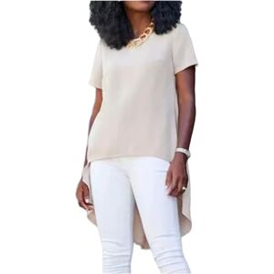 AYKZGIQS T Shirts For Women Women Maxi T-shirt Tail Fashion Summer Loose Short Sleeve Ladies Casual Beige Black Tee Top Plus Size S-5xl-beige-5xl