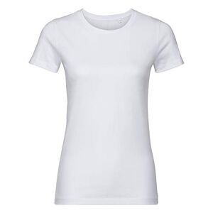 Russell Womens/Ladies Authentic Pure Organic Tee (L) (White)