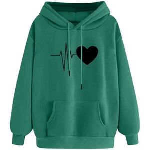 RLEHJN Women's Hoodies UK Clearance Autumn/Winter Hooded Sweatshirt Long Sleeve Shirts Solid Color Hoodies with Drawstring Ladies Basic Casual Tops Comfortable Warm Pullover Loose Fit Outwear