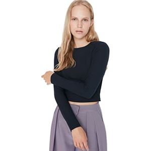 Trendyol Blouse - Navy Blue - Crop