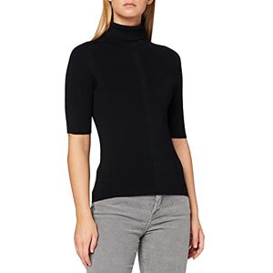 FALKE Crew Neck 1/2 Women's Pullover - Black, Large