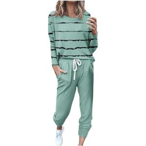 Spring Sale Generic Summer Long Sleeve Button Down Shirts top+ Drawstring Elastic Waist Shorts Beach Sets Streetwear,Sales Clearance, Sales, Deals of The Day Sale Green