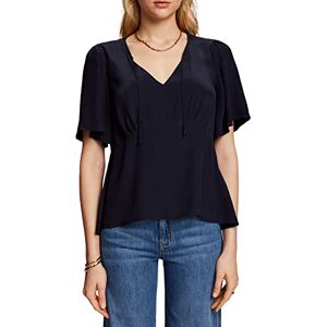 ESPRIT Women's 053eo1f325 Blouse, Navy, S