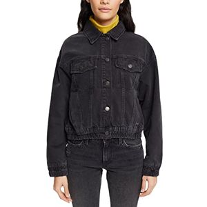 edc by Esprit Women's 102cc1g306 Jacket, 911/Black Dark Wash, L UK