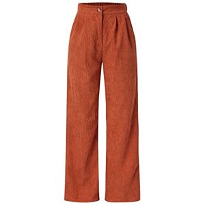 Generic High Waist Cord Wide Leg Pants Straight Trousers Women Big Size Corduroy Pants Checke Work Pants Plus Size Cropped Trousers Ladies Cargo Trousers