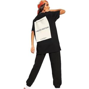 Fashionwise Womens Short Sleeve 90'S Baby Slogan Print T-Shirt Ladies Oversized Baggy Top (as8, Numeric, Numeric_12, Regular, Regular, Liimted Edition Black)