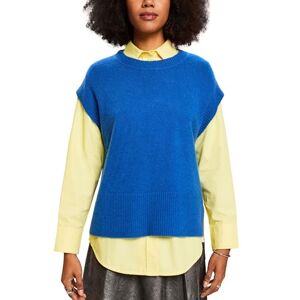 ESPRIT Women's 103EE1I354 Pullover Sweater, 414/BRIGHT Blue 5, S