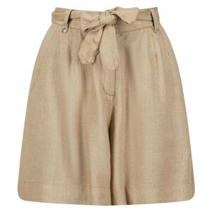 Regatta Womens Sabela Paper Bag Waist Shorts Skirt, Sesame, 12 UK