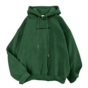 Womens Casual Jackets Blue Hoodie Women Summer Hoodie Jumpers Teachers Thank You Gifts Workout Running Hiking Women's Cute Hoodies Teen Girl Fall Sweatshirts Casual Clothes Hoodie (8-Army Green, M) Sale Clearance Items