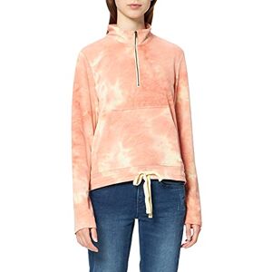 Hurley Women's W Quarter Zip Pullover Sweatshirt, Coral Almond Dreamy Tie Dye, XS