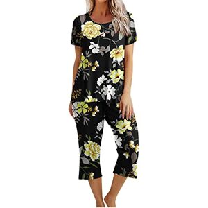 Summer Tops For Women Uk 0526c1968 Summer Tops For Women Uk Sale Two Piece Outfits Womens Short Sleeve Blouses Size 18 And Tops Dressy Clearance Elegant Print Crewneck Pajamas + Capri Pants Set With Pockets Casual Home Service Shirt