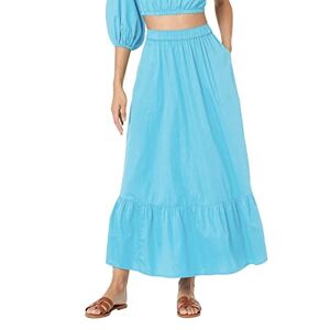 Generic Women Summer Spring Boho Skirts Dress Night Out Dresses for Women Basic A-Line Pleated Midi Skirt (Z1-Sky Blue, XXL)