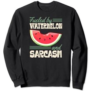 Summer Family Essentials For Watermelon Lovers Fueled By Watermelon And Sarcasm Funny Sassy Sweatshirt