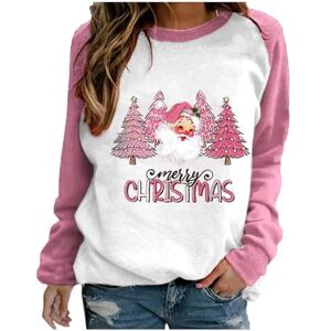 Deals Of The Day Sale Prime AMhomely Christmas Jumper Womens Oversized Crewneck Sweatshirts Hoodies Fall 2023 Fashion Warm Y2k Clothes Casual Slit Sloucthy Pullover Tops