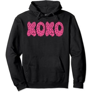 Cassandra Marie Design XOXO Valentines Day Heart Font Pullover Hoodie