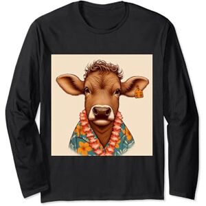 Heifer Hawaiian Gifts Heifer Hawaiian Long Sleeve T-Shirt