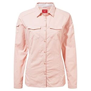 Craghoppers Ladies NL Adv Long Sleeve Shirt Pink Clay 20