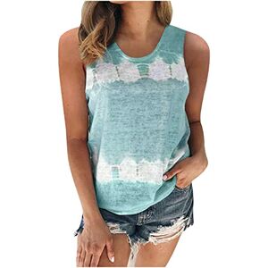 Haolei Women Spaghetti Strap Camisole Tunic Tops UK White T Shirts Argyle Hanky Hem Tops Collarless Shirt Ladies Vest Tee Top Blouse Sport Tshirt Size 8-16 Mint Green XXL