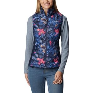 Columbia Women's Powder Pass Vest Puffer Vest Body Warmer, Nocturnal Floriculture Print, Size XS