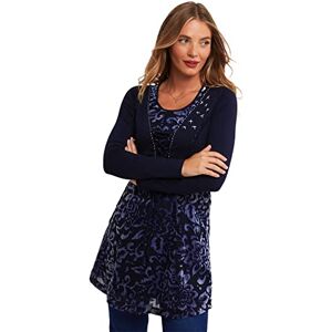 Joe Browns Women's Women'sDevore Tunic with Lace Up Bolero Shirt, Midnight, 8