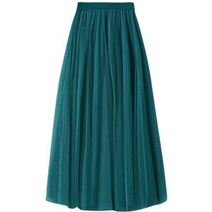 Pleated Skirt Women's Swing Tulle Skirt Women's High Waist Midi Skirt Women's Elegant Dance Skirt A Line Skirt Pleated Skirts Ballet Skirt Party Skirt Casual Skirt Plain Loose Skirts Festival Tulle