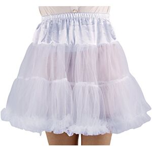 SHIMALY Women's Princess Layered Puff Skirt Mini Tutu Skirt Short Petticoat (S-M, White)