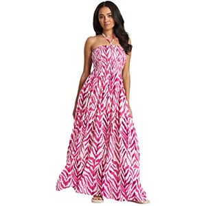 undercover lingerie Ladies Maxi Dress 873011 Pink Chevron M