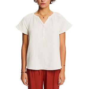 ESPRIT Women's 053cc1f304 Blouse, Off White, M