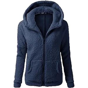 Women's Winter Hoodies Pullover Sherpa Fleece Warm Heavyweight Sweatshirt Womens Sherpa Lined Jacket Full Zip Up Hoodies Jacket Winter Warm Coats Plus Size Fuzzy Jacket Solid Color Fleece Coat