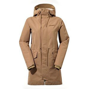 Berghaus Women's Foxghyll Synthetic Waterproof Parka Insulated Jakcet, Durable, Breathable Rain Coat, Kelp/Bone White, 16