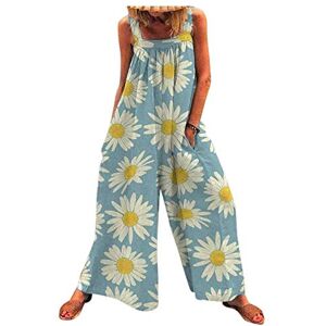 Janly Clearance Sale Women Jumpsuits, Women Fashion Summer Casual Sexy Floral Print Jumpsuit Butterfly Print Jumpsuit for Summer Holiday