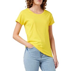 FRUIT OF THE LOOM Women's Valueweight Short Sleeve T Shirt, Yellow, XS UK