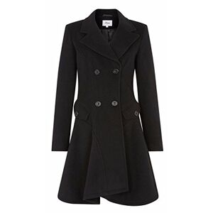 De La Crème De La Creme - Women's Wool & Cashmere Winter Double Breasted Coat, Black, Size 10