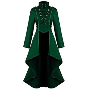 Generic Women's Gothic Costume with Stand-Up Collar, Halloween Costume for Women, Long Sleeve, Steampunk Jacket, Vintage Jacket, Victorian Buttons, Courtyard, for Cosplay Renaissance Jackets