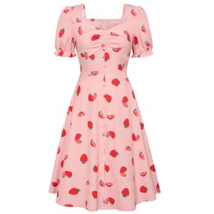 Belle Poque Women Tea Party Dress Summer Short Sleeve A-Line Dress Elegant Garden Party Dress