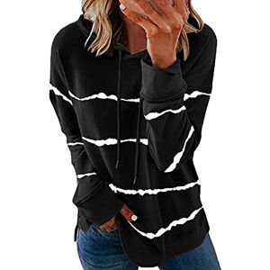 Binggong Women's Striped Pullover Long Sleeve Patchwork Casual Long Jumper Sports Jumper Tops Hoodie Sweater Shirt