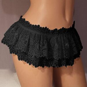 Qbqzxaosowh Pretty Skirt For Women Ultra Mini Sexy Women Skirt Lace Casual Above Knee Black Hot Short Fashion Dance Lady Party Club Wear L B-Black