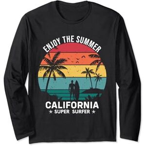 Summer Outfits For Women Enjoy The Summer California Super Surfer Long Sleeve T-Shirt