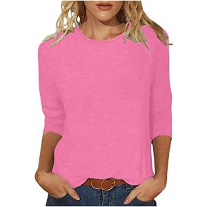 Warehouse Clearance Bargains Sale Uk Womens Clothes Sale Clearance Black Friday & Cyber Monday Deals Deals of The Day 3/4 Sleeve Shirt for Women UK Clearance Solid Color Half Sleeve Tunic Tops Ladies Three Quarters Sleeve Elegant Business Office Blouse Sh