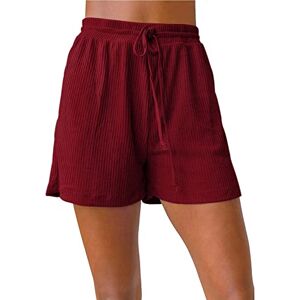 Generic Sports Shorts Women'S Short Retro: Short Fabric Trousers Women'S Black Gym Shorts Elastic Baggy Bermuda Shorts Casual Summer Shorts With Drawstring Short Sports Trousers Stretch Leisure Outdoor Short