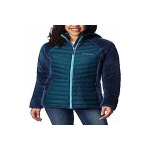 Columbia Women's Powder Lite Sherpa Hybrid Full Zip Puffer Jacket, Nocturnal, XS