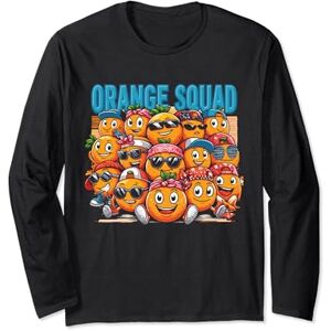 Orange Citrus Fruit Shirts Fruit Orange Summer Orange Squad Long Sleeve T-Shirt