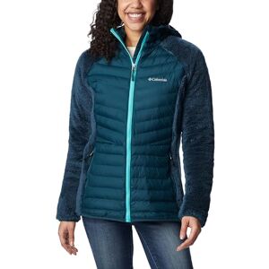 Columbia Women's Powder Lite Sherpa Hybrid Full Zip Puffer Jacket, Night Wave, M