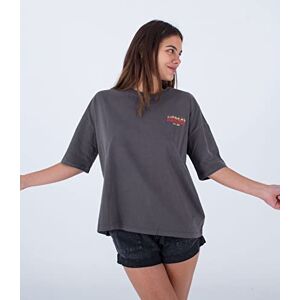 Hurley meta Sportswear LLC Women's Burning Sun Boyfriend Tee T-Shirt, Black, XS